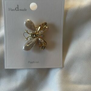 Handmade fashion rhinestone  butterfly  pin
